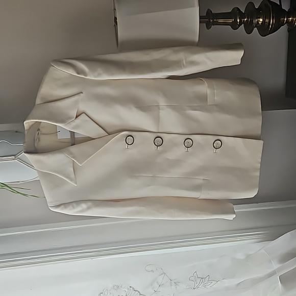 Versace Jackets & Blazers - Gianni Versace vanilla white vintage blazer jacket w accent buttons